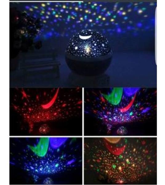 Abaju Projeta Parede Teto Projetor De Estrelas Giratório Luminaria Azul - Star Imagem de Abaju Projeta Parede Teto Projetor De Estrelas Giratório Luminaria Azul