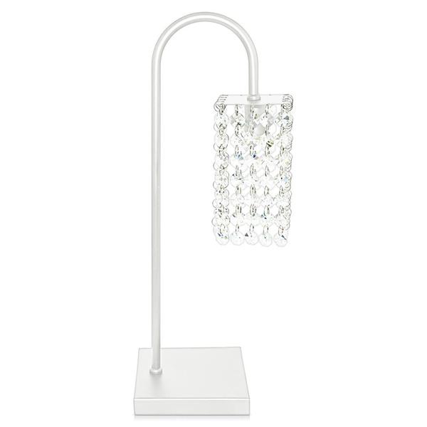 Imagem de Abajur Clearcrillic Cristal Acrílico Quadrado Branco