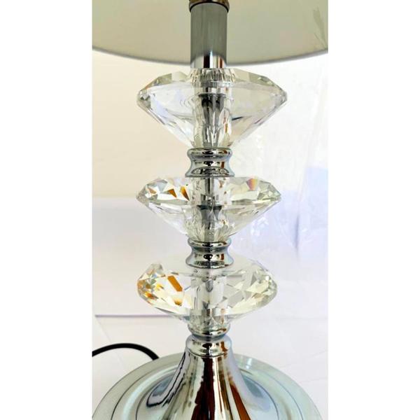 Abajur Cristal Murano Transparente Redondo Decoração Formosa - LUXdécor Imagem de Abajur Cristal Murano Transparente Redondo Decoração Formosa