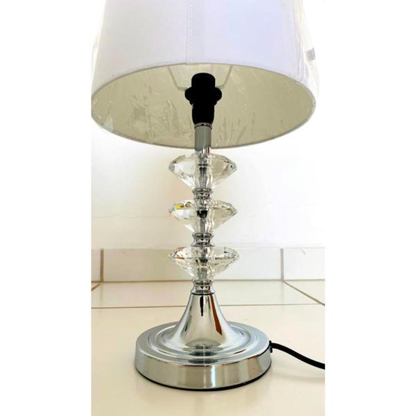 Abajur Cristal Murano Transparente Redondo Decoração Formosa - LUXdécor Imagem de Abajur Cristal Murano Transparente Redondo Decoração Formosa