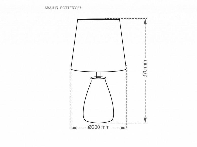 Imagem de Abajur De Cerâmica Pottery Branco