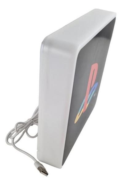 Imagem de Abajur De Mesa Luminária Playstation Logo Box 110V 15W