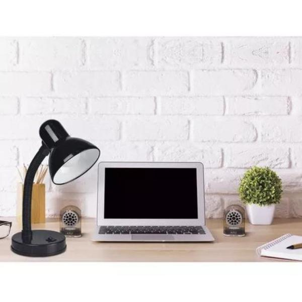 Imagem de Abajur de Mesa Luz Led 4w Bivolt Haste Flexível - Leitura, Estudo Home Office, Luminária Articulável