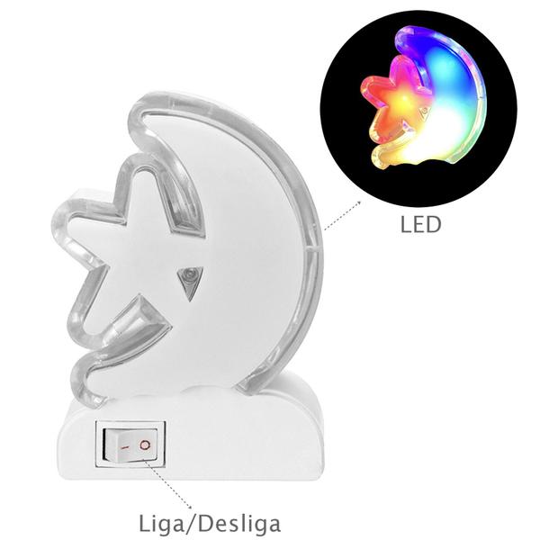 Abajur De Tomada Estrela Luz Noturna Led Infantil Luminária - Art House - Zein Imagem de Abajur De Tomada Estrela Luz Noturna Led Infantil Luminária - Art House