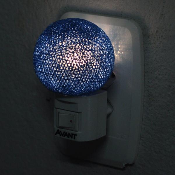 Imagem de Abajur de Tomada Luz Noturna LED Azul Claro