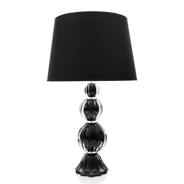 Imagem de Abajur Em Cristal Murano Preto 53cm São Marcos 110V