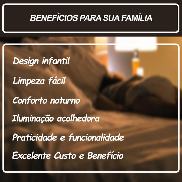 Imagem de Abajur Infantil Ball Menina Menino Luminária para Quarto de Bebê  Cor Branco