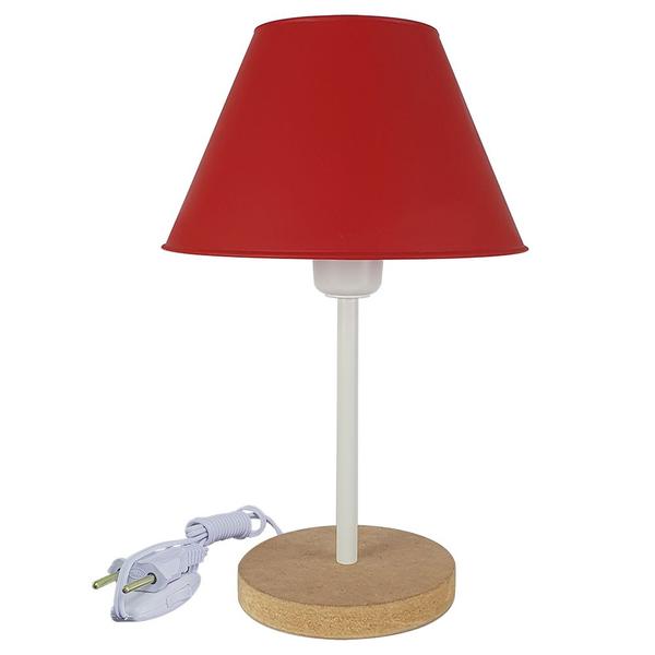 Imagem de Abajur Infantil Momy Menina Menino Luminária para Quarto de Bebê  Cor Vermelho