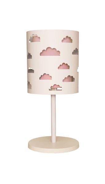 Imagem de Abajur infantil nuvens duplo rosa -base br 20x41