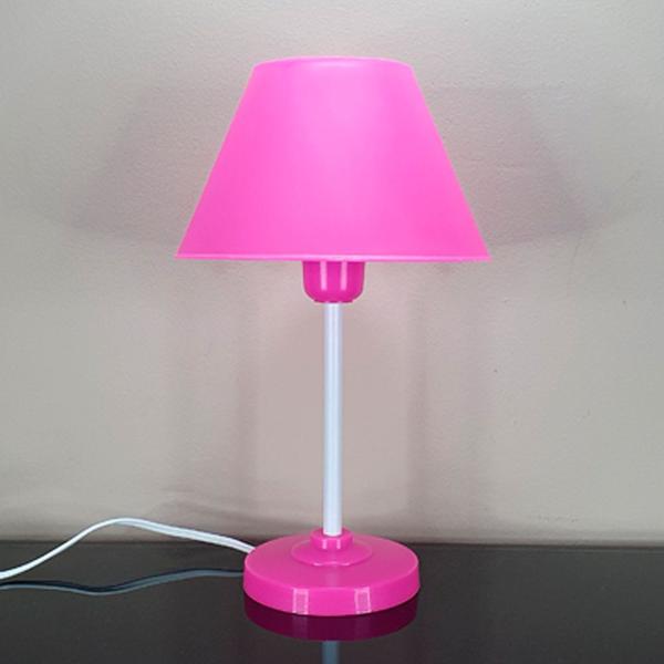 Imagem de Abajur Infantil Slim Menina Luminária para Quarto de Bebê - Cor Pink