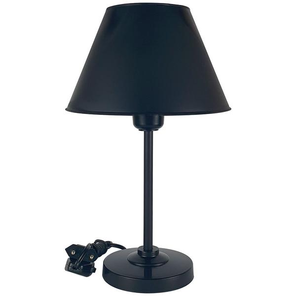 Imagem de Abajur Infantil Slim Menina ou Menino Luminária para Quarto - Cor Preto