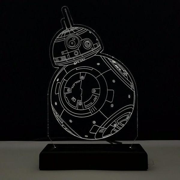 Imagem de Abajur Luminária Bb8 Star Wars O Despertar Da Força Led