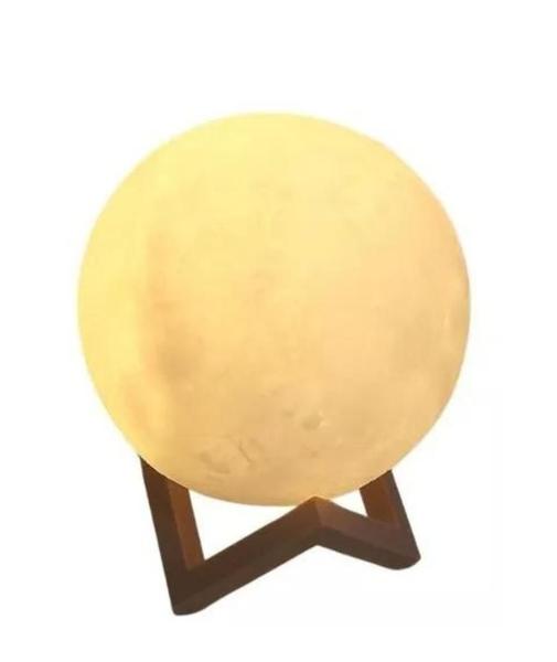 Imagem de Abajur Luminária De Lua Cheia De Mesa Quarto Escritório