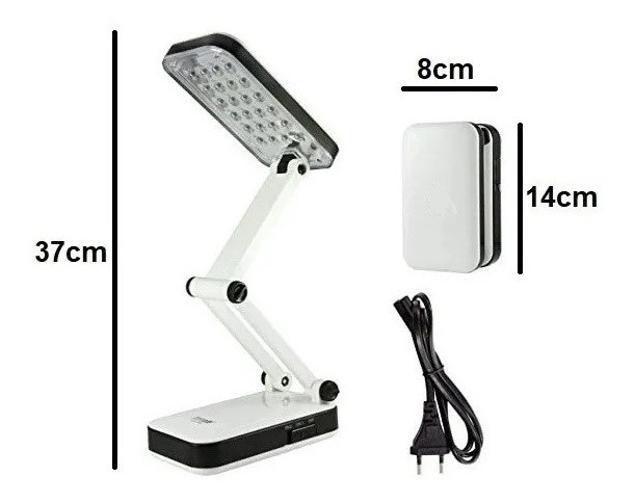 Imagem de Abajur Luminária De Mesa Dobrável 24 Led Recarregável Lh-666