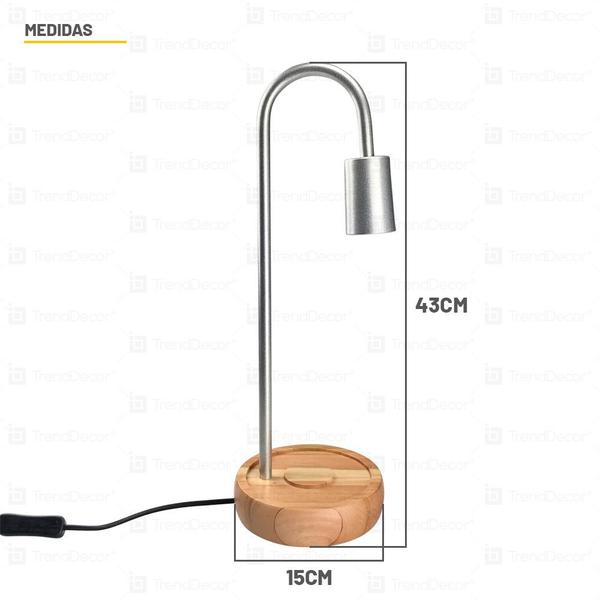 Imagem de Abajur Luminária de Mesa Taschibra Flam Minimalista 1XE27