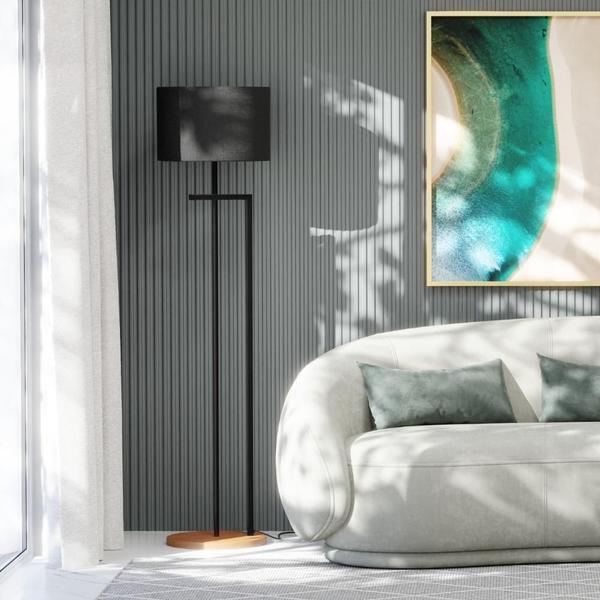 Imagem de Abajur Luminaria Decoração Sala Quarto Estilo Industrial Preto Cupula Preto