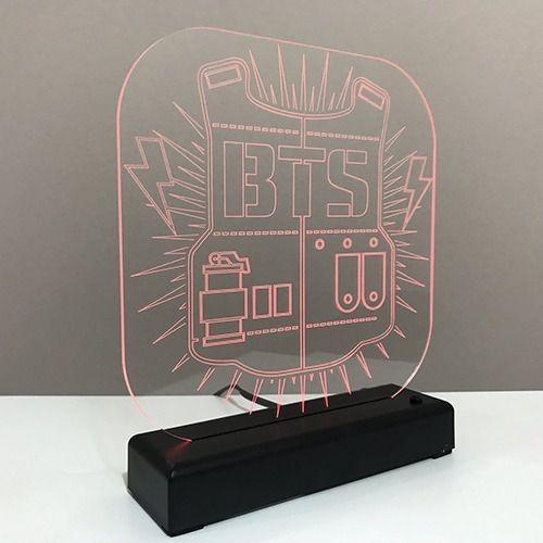 Imagem de Abajur Luminária Led Banda Bts Coreana Kpop Decorativa