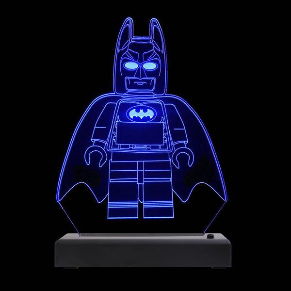 Imagem de Abajur Luminária Led Batman Lego