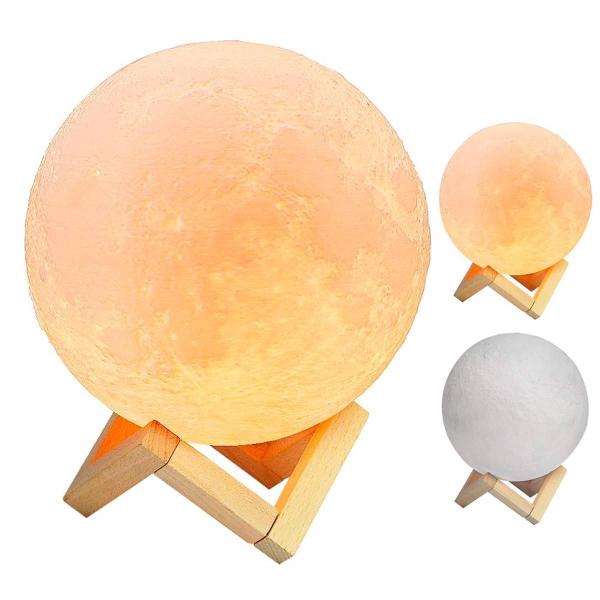 Imagem de Abajur Luminária Lua 3D Umidificador Aromatizador Ambiente