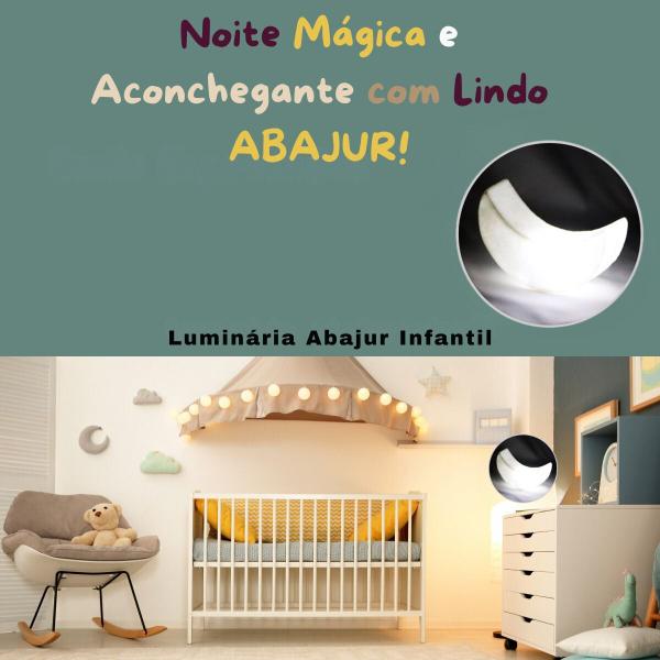 Imagem de Abajur Meia Lua Sem Fio Abajur perfeita para complementar a decoração