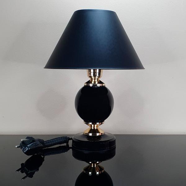 Imagem de Abajur Moderno Decoração Quarto Sala Luminária Lamp Black Preto