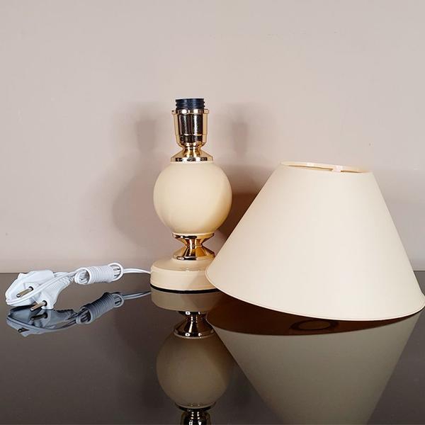 Imagem de Abajur Moderno Decoração Quarto Sala Luminária Lamp Sand Bege