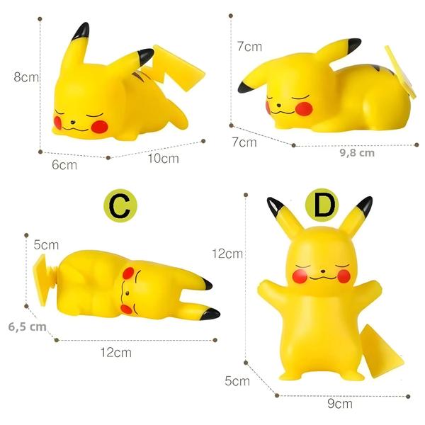 Imagem de Abajur Noturno Pikachu LED - Luz de Mesa Macia para Quarto Infantil