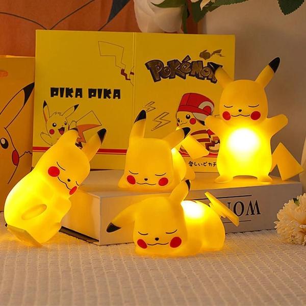 Imagem de Abajur Noturno Pikachu LED - Luz de Mesa Macia para Quarto Infantil