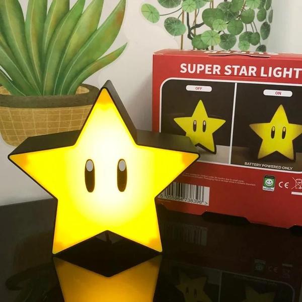 Imagem de Abajur Noturno Super Mario Bros com Música e LED - Carregamento USB