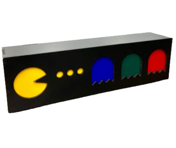 Abajur PACMAN e FATASMAS - Luminária de mesa LED Gamer Geek - VIZA GAMES 3D Imagem de Abajur PACMAN e FATASMAS - Luminária de mesa LED Gamer Geek