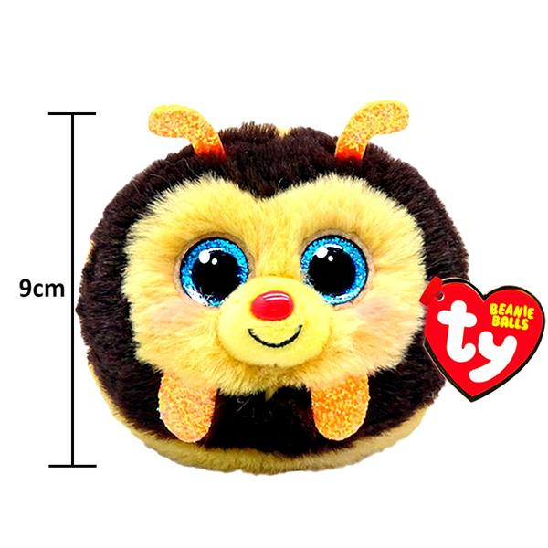 Imagem de Abelha Pelúcia Zinger Ty Infantil Ursinho 9cm Beanie Balls