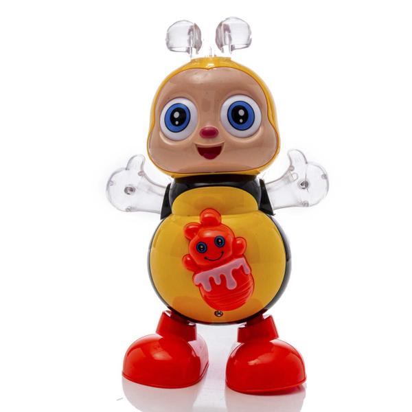 Abelha que Dança Anda Luz Mexe os Olhos Braços Som Bichinho - DM Toys Imagem de Abelha que Dança Anda Luz Mexe os Olhos Braços Som Bichinho