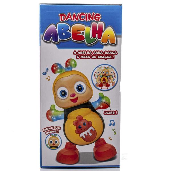 Abelha que Dança Anda Luz Mexe os Olhos Braços Som Bichinho - DM Toys Imagem de Abelha que Dança Anda Luz Mexe os Olhos Braços Som Bichinho