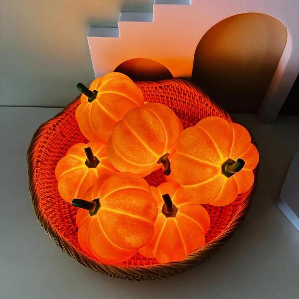 Abóbora de Halloween - Luminária Noturna Criativa para Quarto e Dormitório Imagem de Abóbora de Halloween - Luminária Noturna Criativa para Quarto e Dormitório