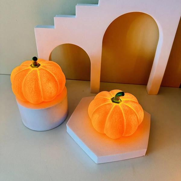 Abóbora de Halloween - Luminária Noturna Criativa para Quarto e Dormitório Imagem de Abóbora de Halloween - Luminária Noturna Criativa para Quarto e Dormitório