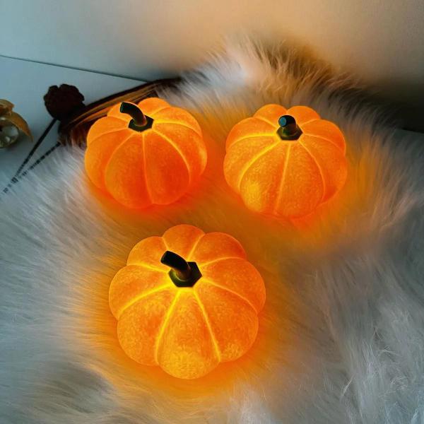 Abóbora de Halloween - Luminária Noturna Criativa para Quarto e Dormitório Imagem de Abóbora de Halloween - Luminária Noturna Criativa para Quarto e Dormitório