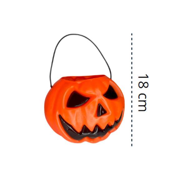 Imagem de Abóbora Luxo Doces Travessuras Decoração Halloween 18cm