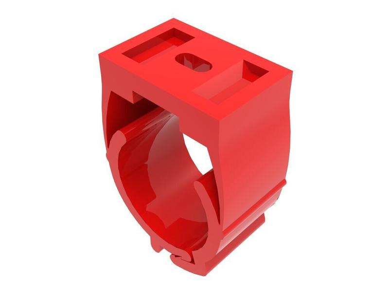 Abracadeira 1" Condulete Vermelho Vitralux Imagem de Abracadeira 1" Condulete Vermelho Vitralux