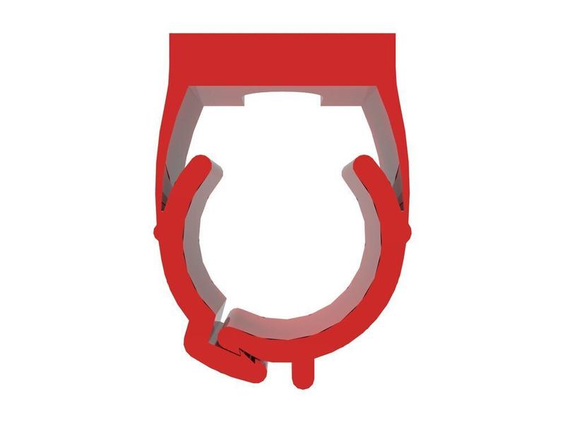 Abracadeira 1" Condulete Vermelho Vitralux Imagem de Abracadeira 1" Condulete Vermelho Vitralux