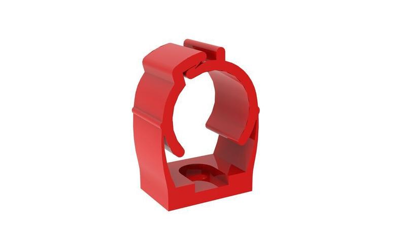 Abracadeira 1" Condulete Vermelho Vitralux Imagem de Abracadeira 1" Condulete Vermelho Vitralux
