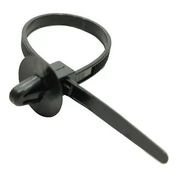 Imagem de Abraçadeira Cinta 15,5cm Nylon c Clip Reutilizavel 100 Und