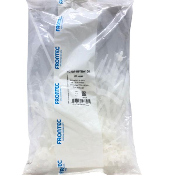Abraçadeira Cinta Plastica Clip Flexa 135 X 4,8mm - 100 Pcs - Frontec Imagem de Abraçadeira Cinta Plastica Clip Flexa 135 X 4,8mm - 100 Pcs