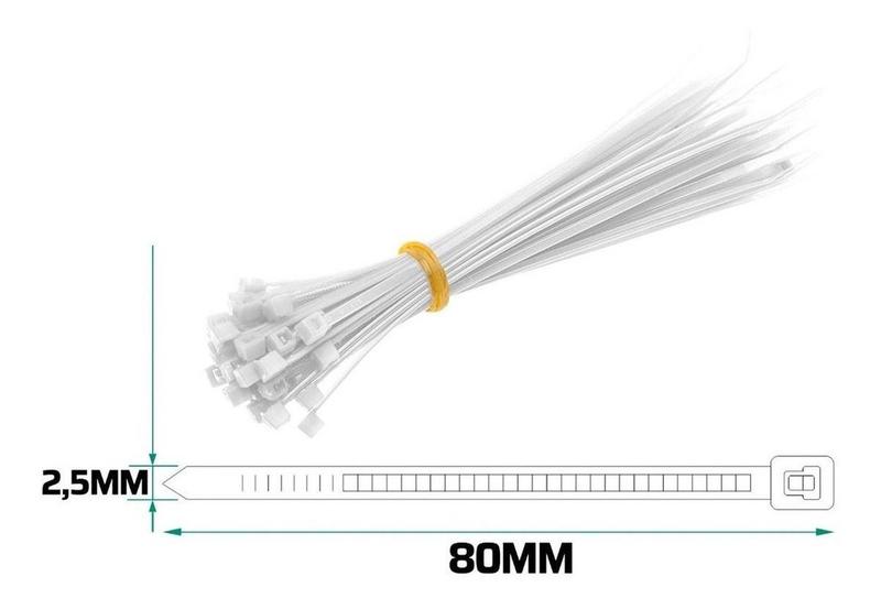 Abraçadeira De Nylon 8cm 1000pçs 80mm X 2,5mm - Western Imagem de Abraçadeira De Nylon 8cm 1000pçs 80mm X 2,5mm