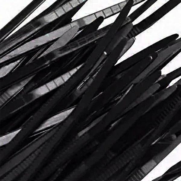 Abraçadeira de Nylon Preto 50 Uni Enforca Cinta Plastica Gato 380mm x 4.8mm - Mundo LGBT Imagem de Abraçadeira de Nylon Preto 50 Uni Enforca Cinta Plastica Gato 380mm x 4.8mm