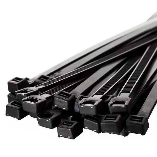 Abraçadeira de Nylon Preto 50 Uni Enforca Cinta Plastica Gato 380mm x 4.8mm - Mundo LGBT Imagem de Abraçadeira de Nylon Preto 50 Uni Enforca Cinta Plastica Gato 380mm x 4.8mm