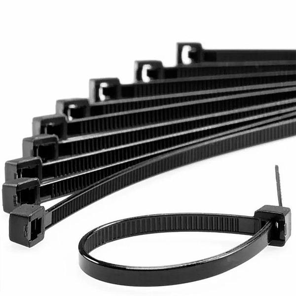 Abraçadeira de Nylon Resistente ao Sol (UV) 283 X 4,8 mm Preta Frontec - F7028UVPR100 Imagem de Abraçadeira de Nylon Resistente ao Sol (UV) 283 X 4,8 mm Preta Frontec - F7028UVPR100