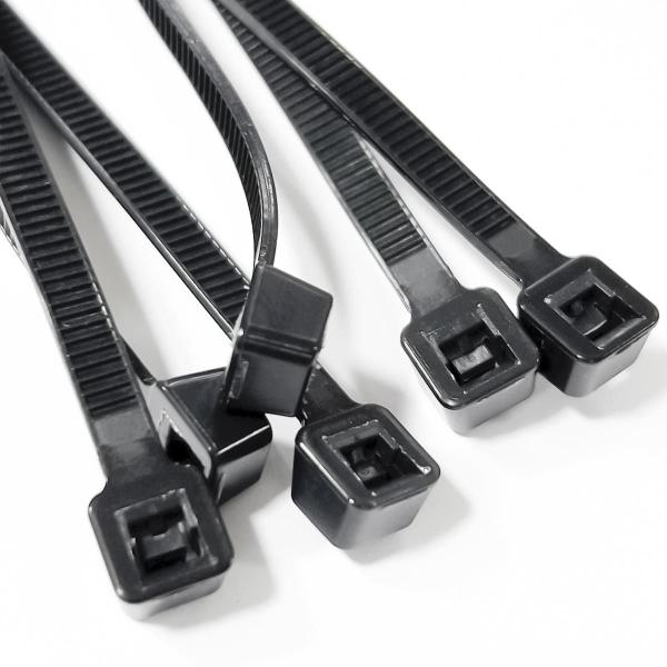 Imagem de Abraçadeira Nylon 200mm X 2,5mm Preto 100 Unidades - Force Line