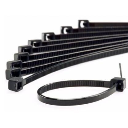 Imagem de Abraçadeira Nylon 200mm X 2,5mm Preto 100 Unidades - Force Line