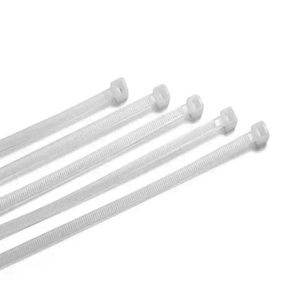 Abraçadeira Nylon 300x3.7mm Branca - 100 unidades - Frontec Imagem de Abraçadeira Nylon 300x3.7mm Branca - 100 unidades