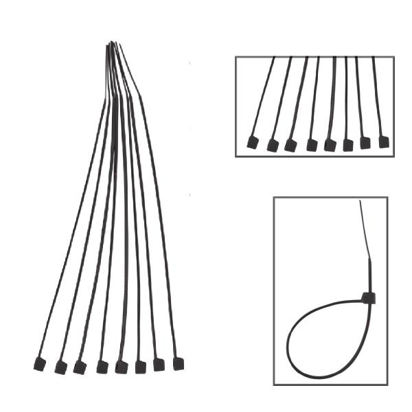 Imagem de Abraçadeira Nylon 4,8x250mm C/100 Pcs Fios Cabos